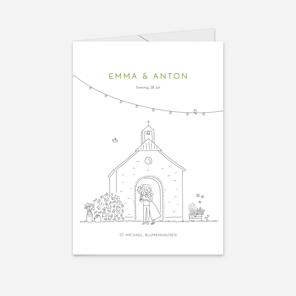 Kirchenheft Hochzeit Sommerhochzeit