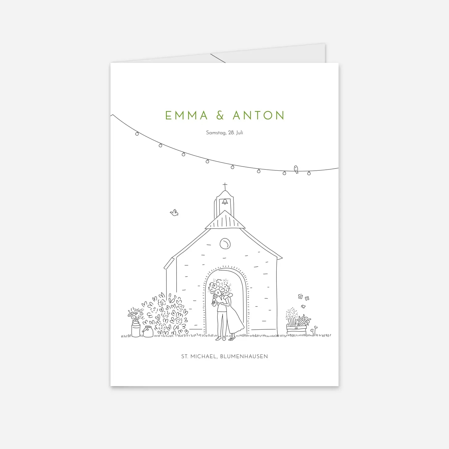 Kirchenheft Hochzeit Sommerhochzeit