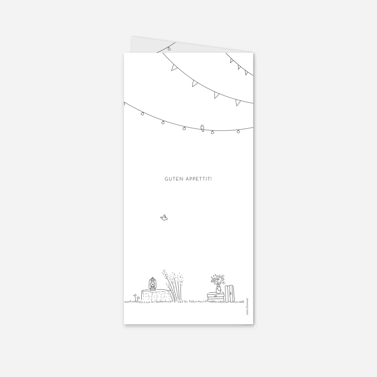 Menükarte Hochzeit Sommerhochzeit