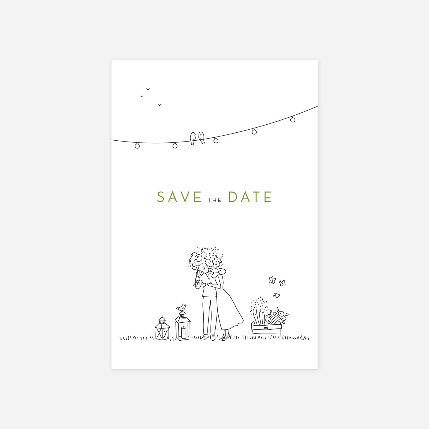 Save-the-Date Karte Sommerhochzeit