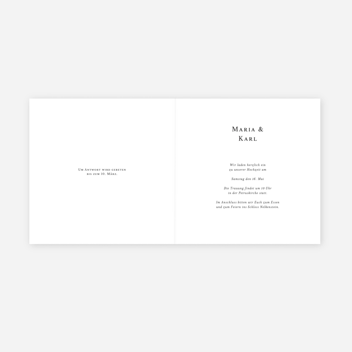 Hochzeitseinladung Sommerbund