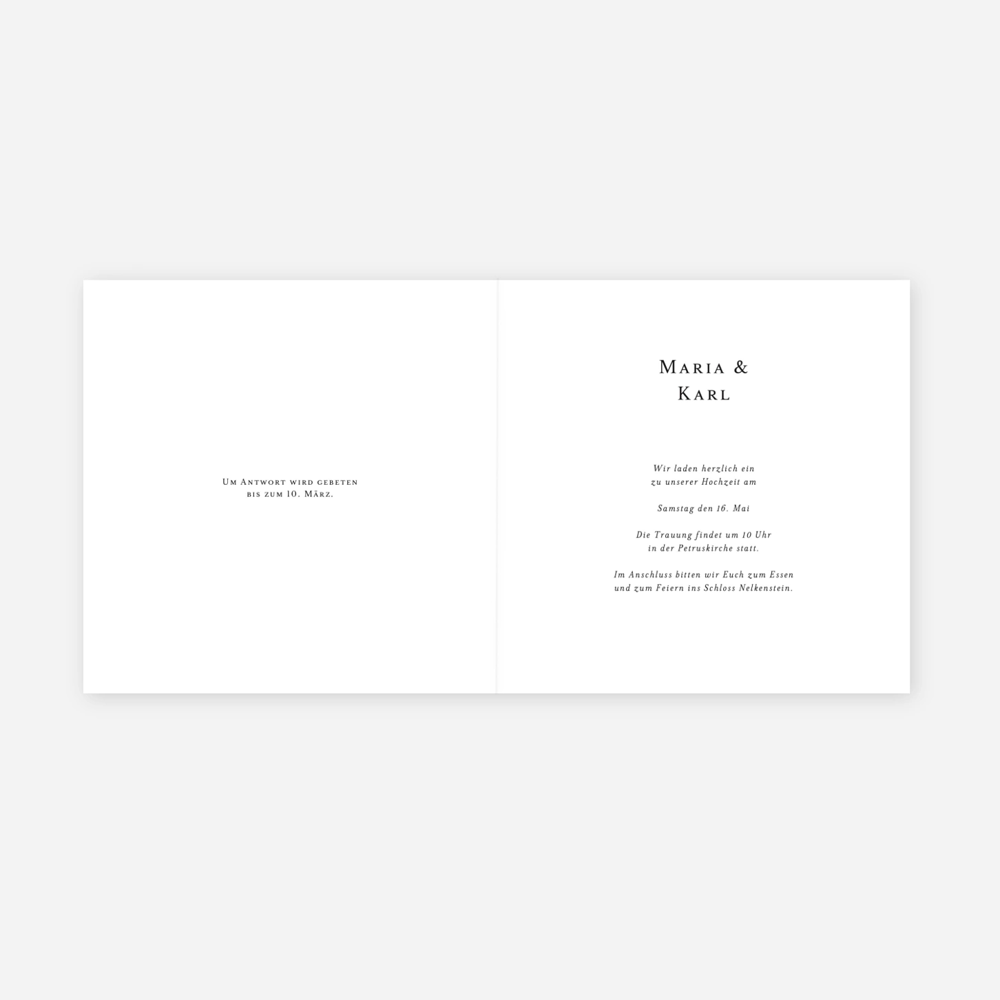 Hochzeitseinladung Sommerbund