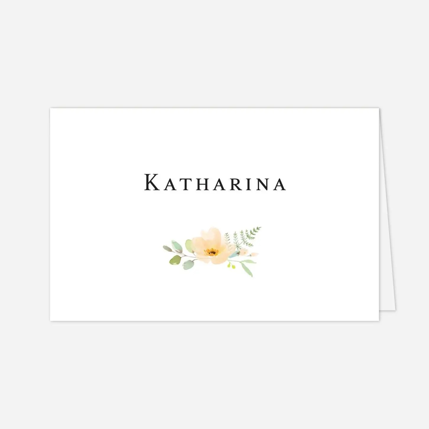 Platzkarte Hochzeit Sommerbund