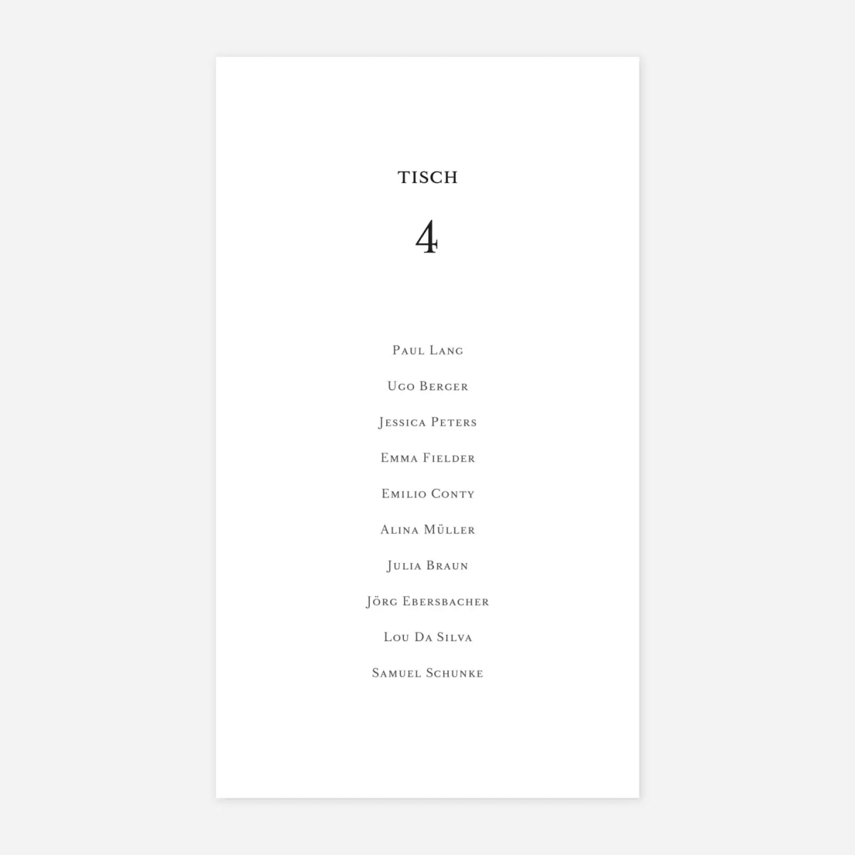 Gruppentischkarte Sommerbund