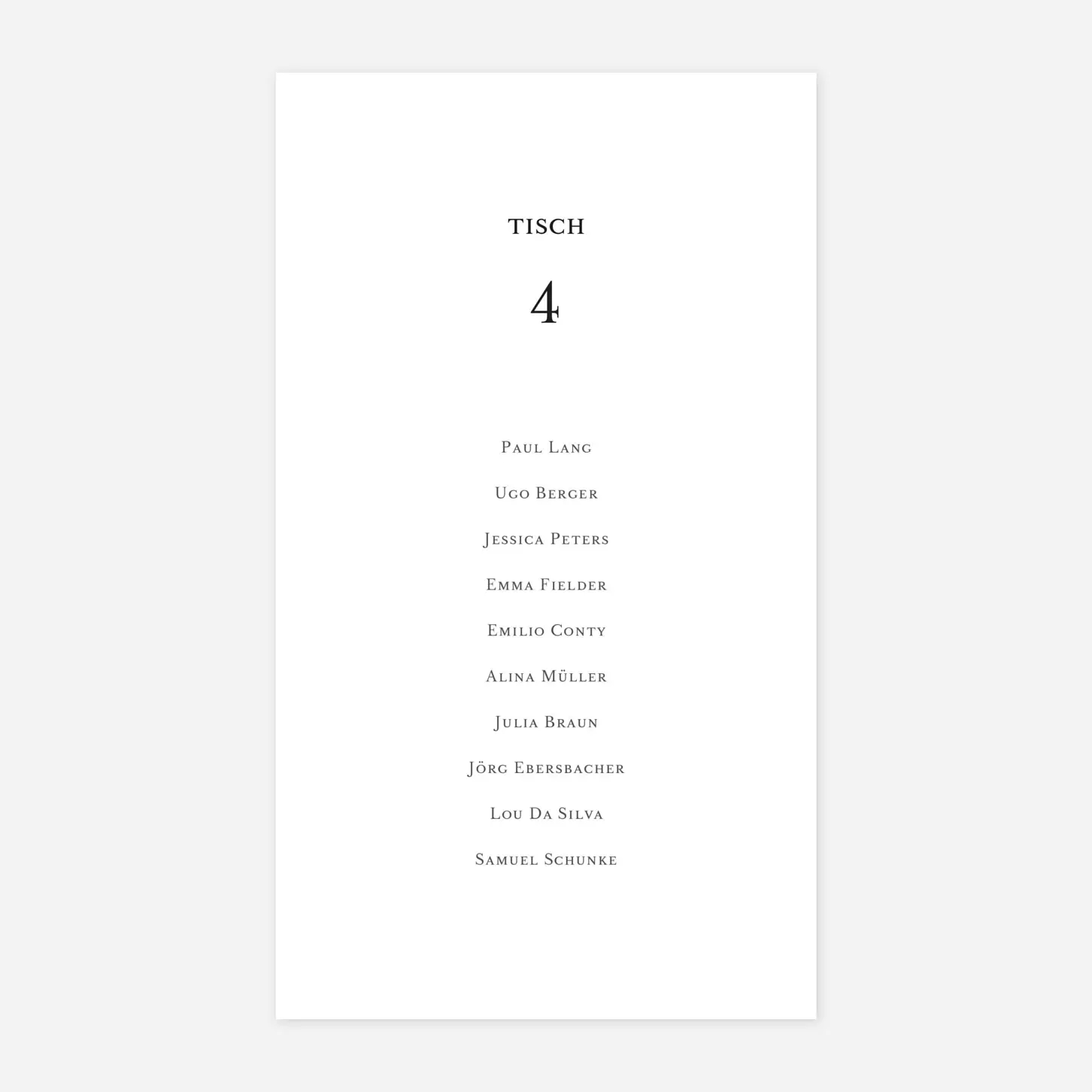 Gruppentischkarte Sommerbund