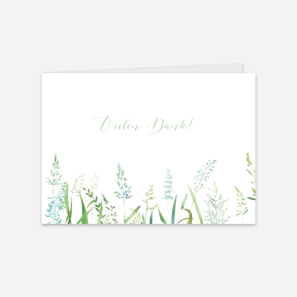 Dankeskarte Hochzeit Sommerwiese