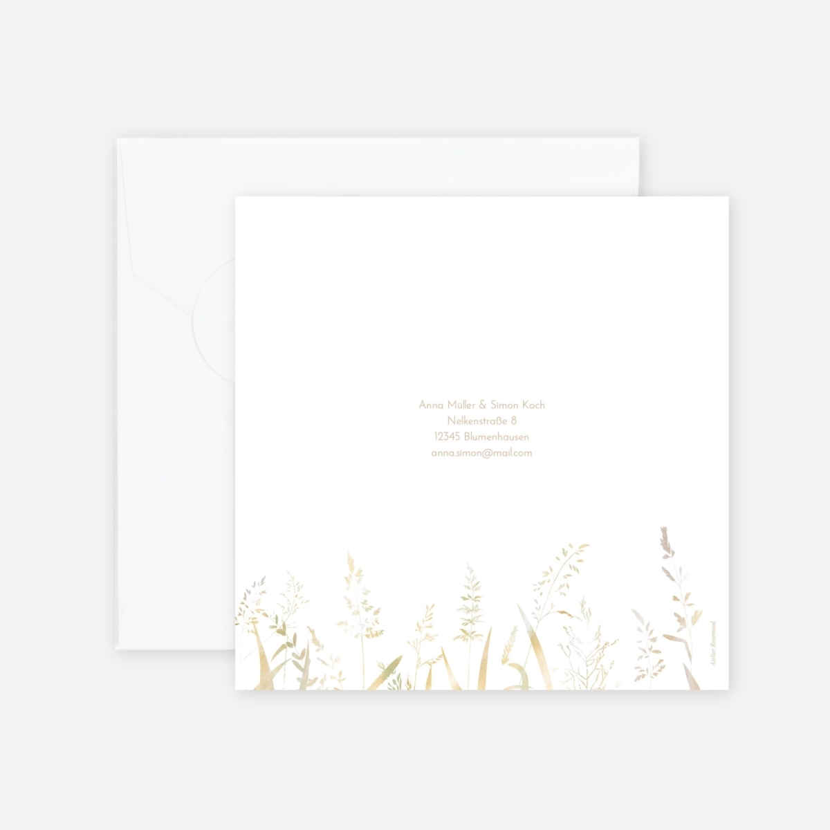 Hochzeitseinladung Sommerwiese