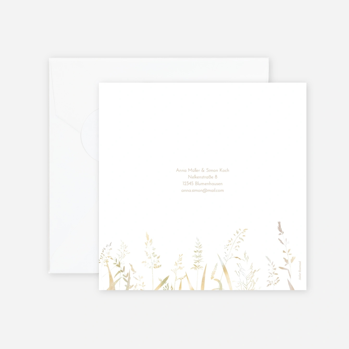 Hochzeitseinladung Sommerwiese