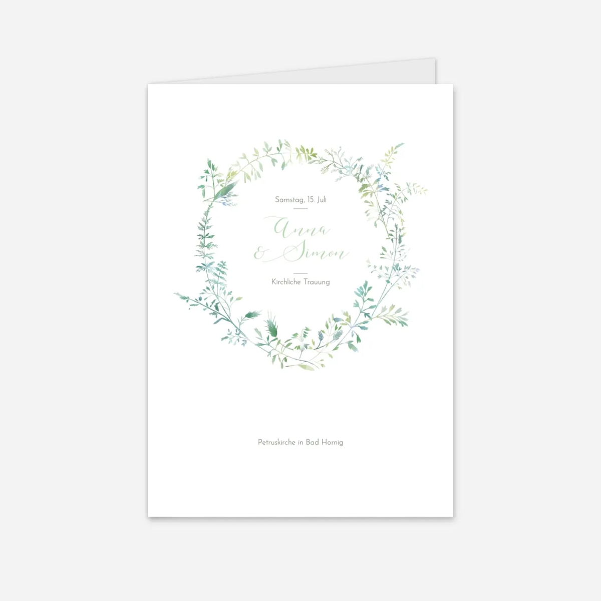 Kirchenheft Hochzeit Sommerwiese