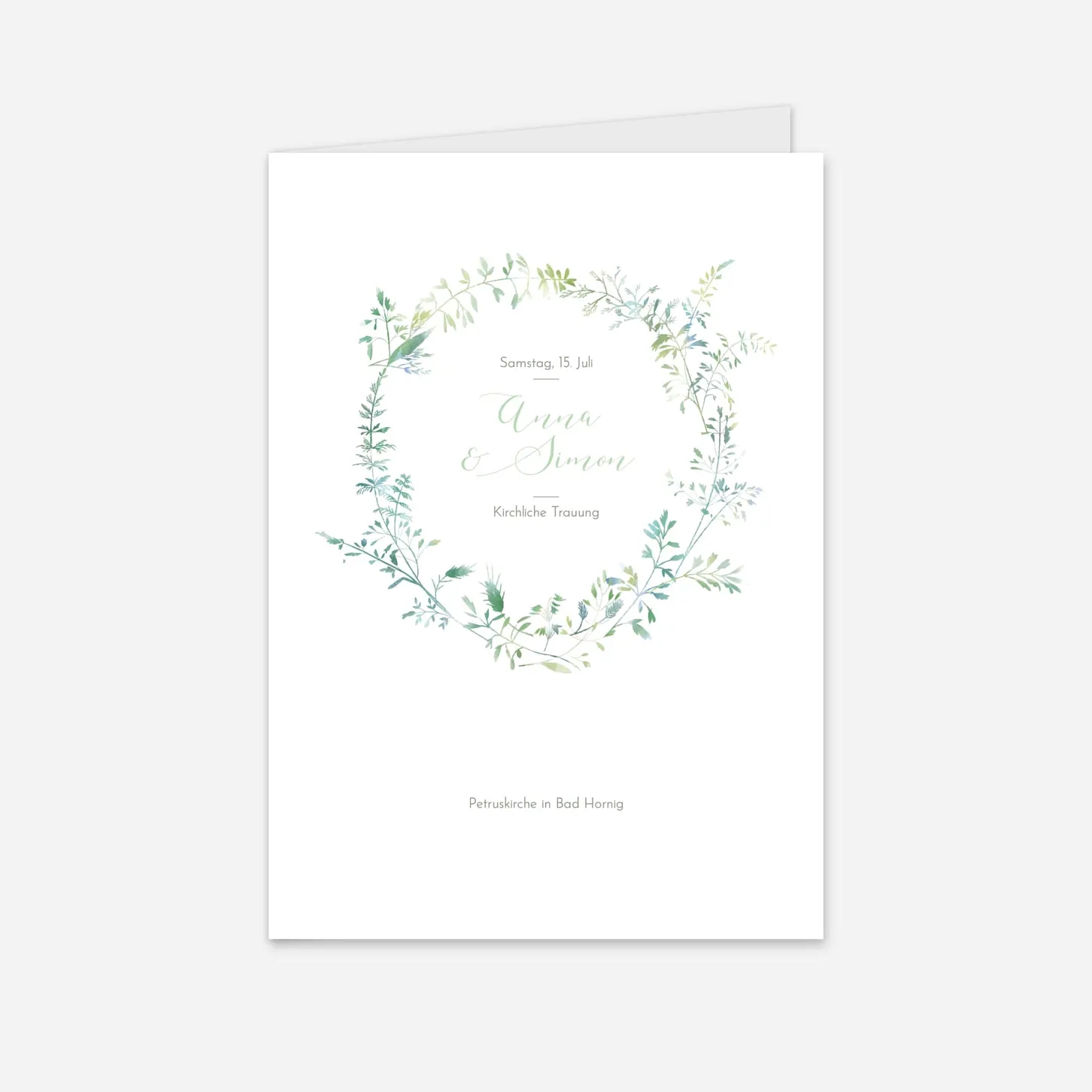 Kirchenheft Hochzeit Sommerwiese