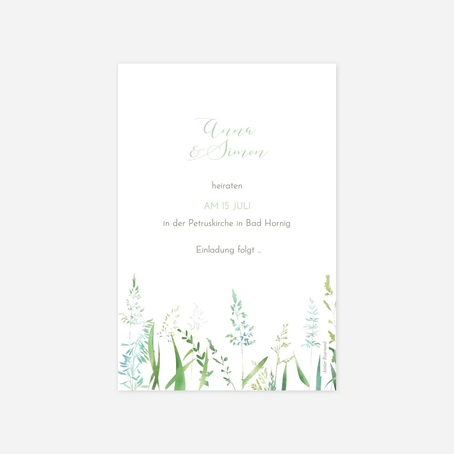 Save-the-Date Karte Sommerwiese