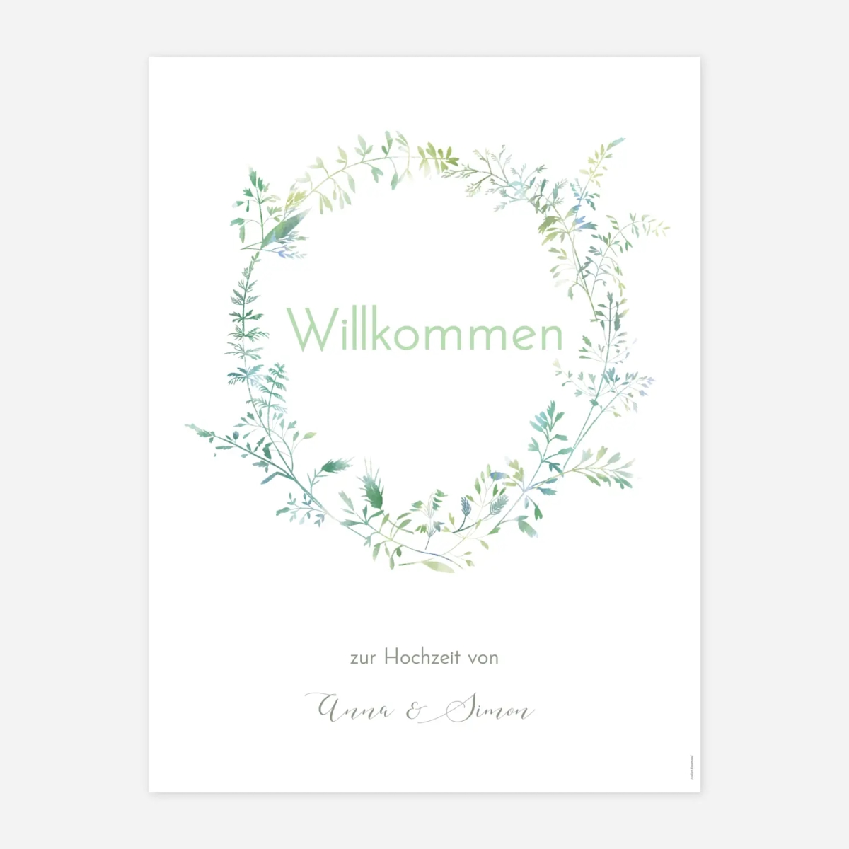 Willkommensschild Sommerwiese