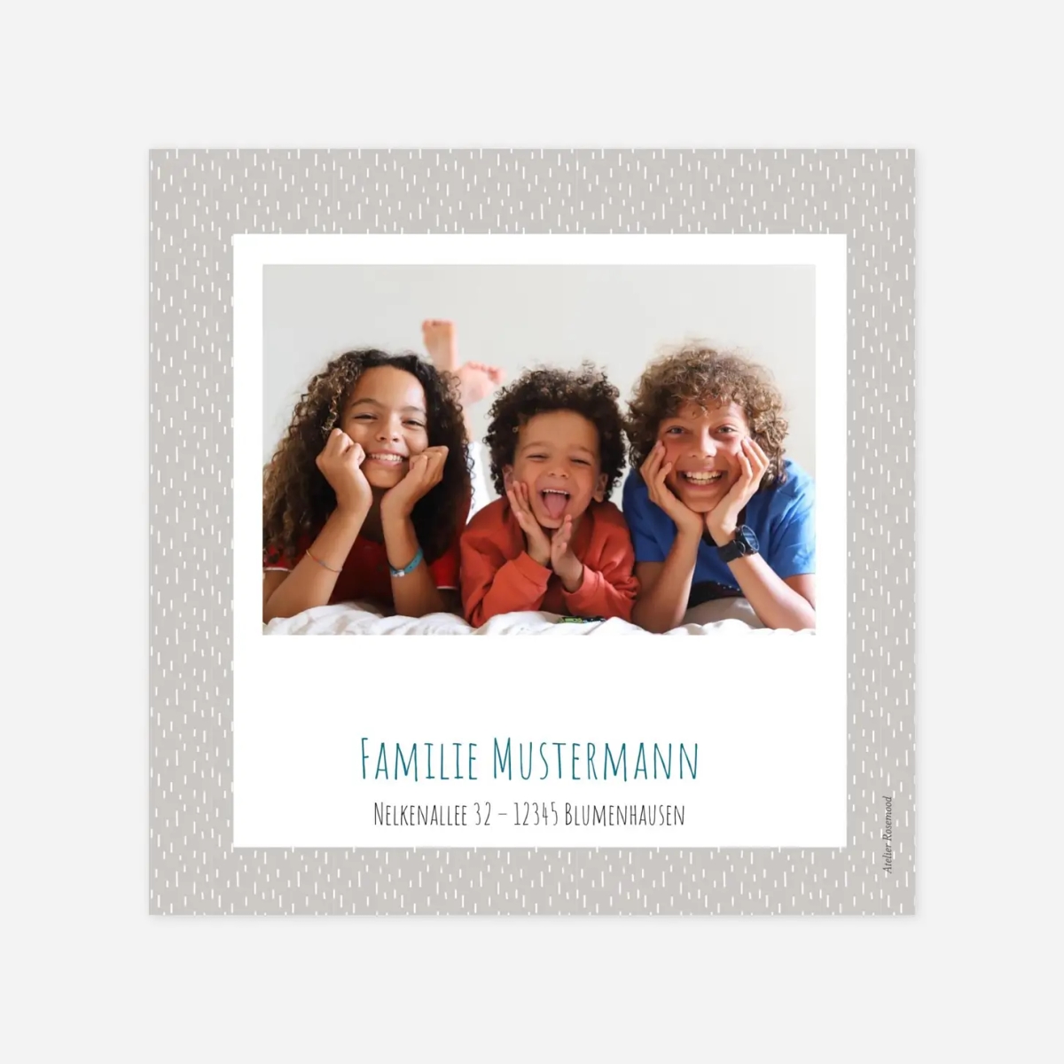 Weihnachtskarte Spatz