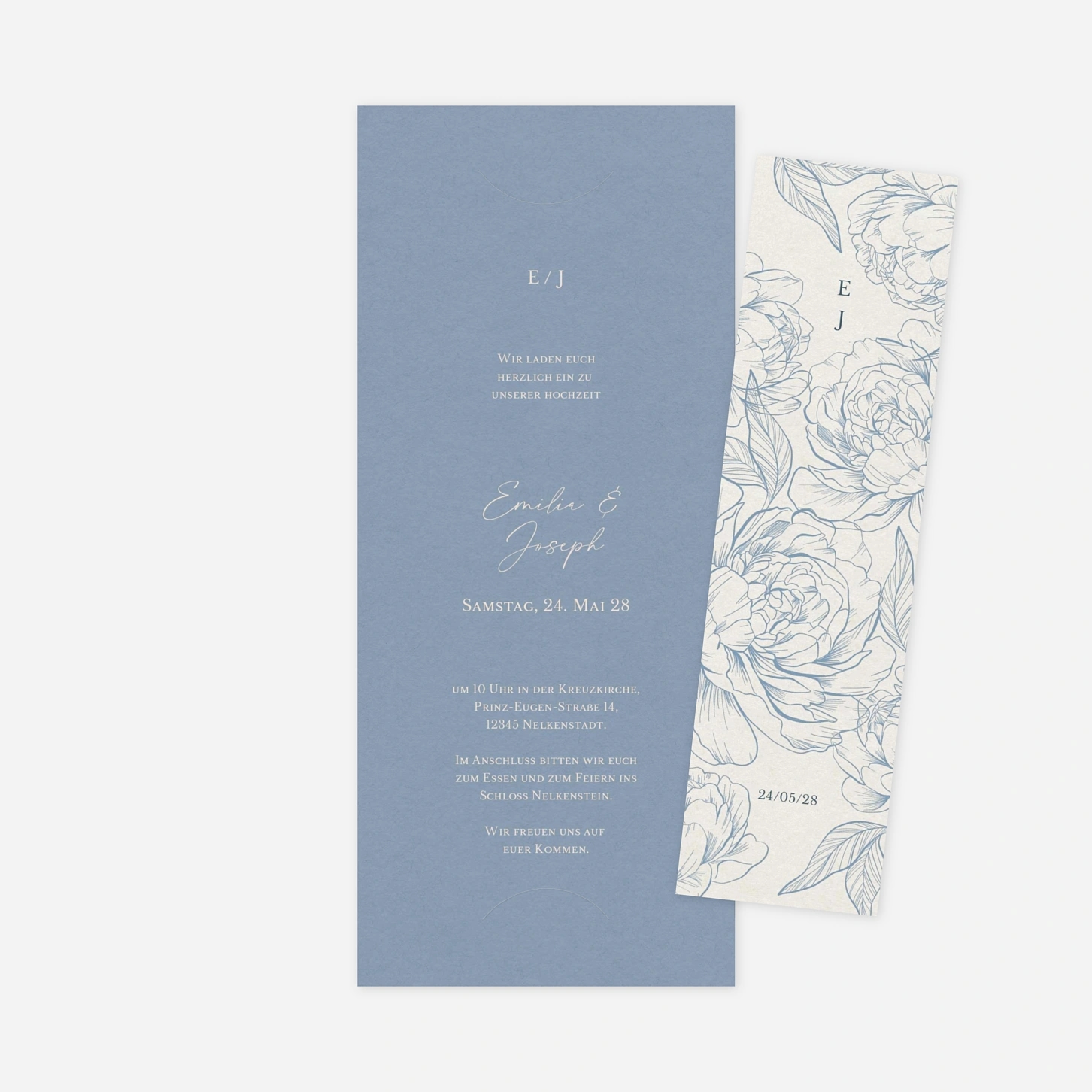 Hochzeitseinladung Spaziergang im Garten