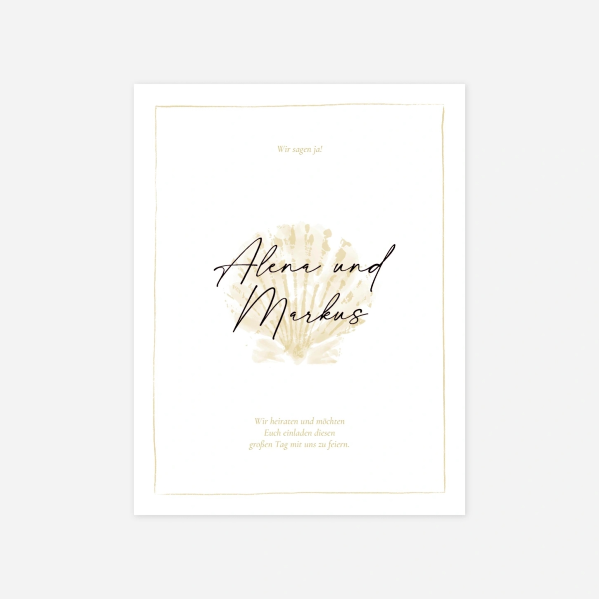 Hochzeitseinladung Strand