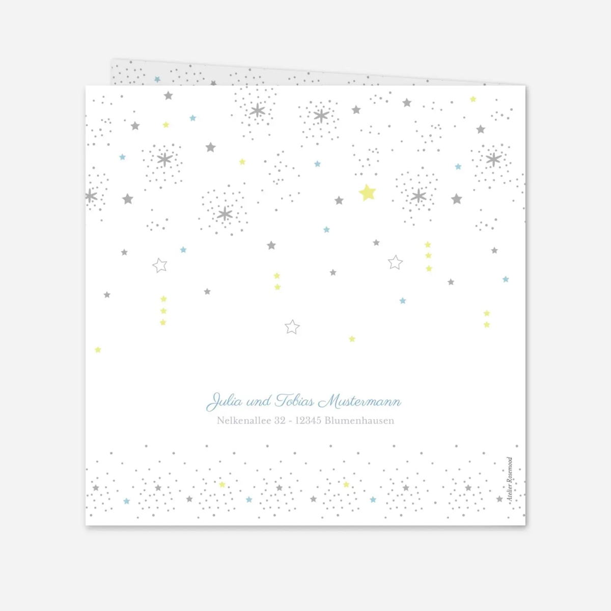 Weihnachtskarte Sterne