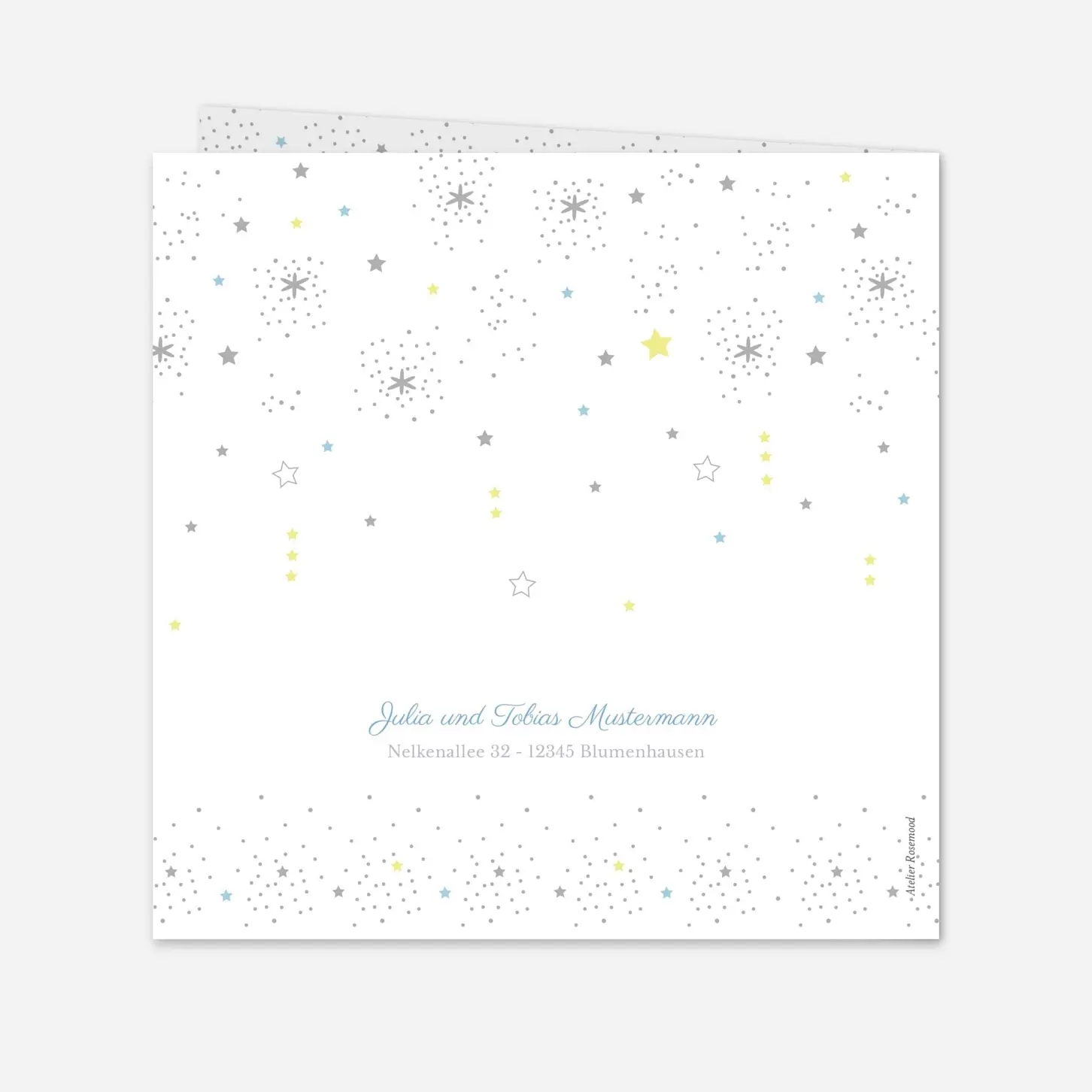 Weihnachtskarte Sterne