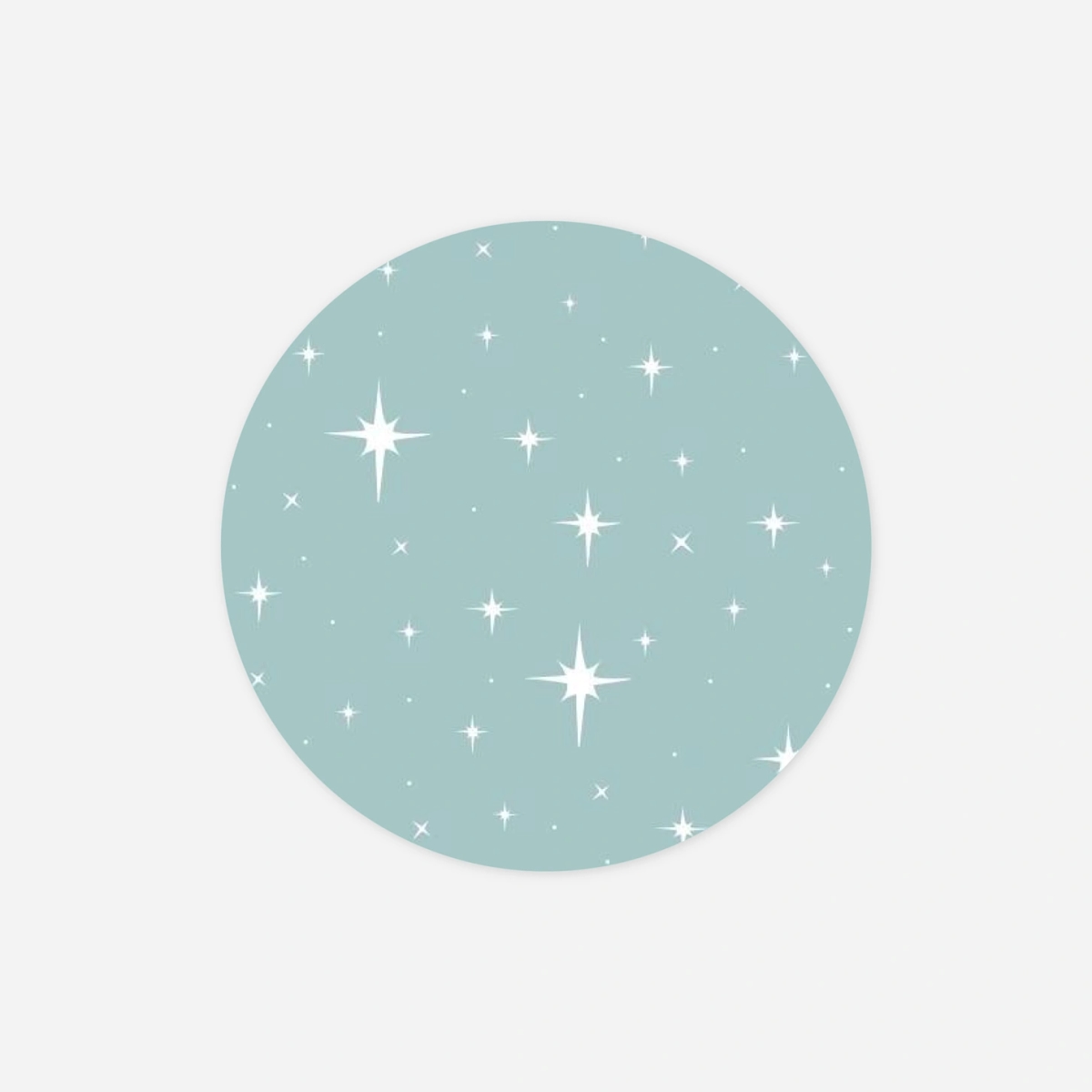 Geschenkaufkleber Weihnachten Sternenhimmel