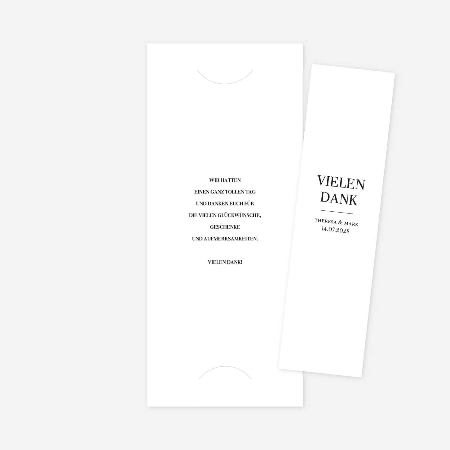 Dankeskarte Hochzeit Stilvoll Modern