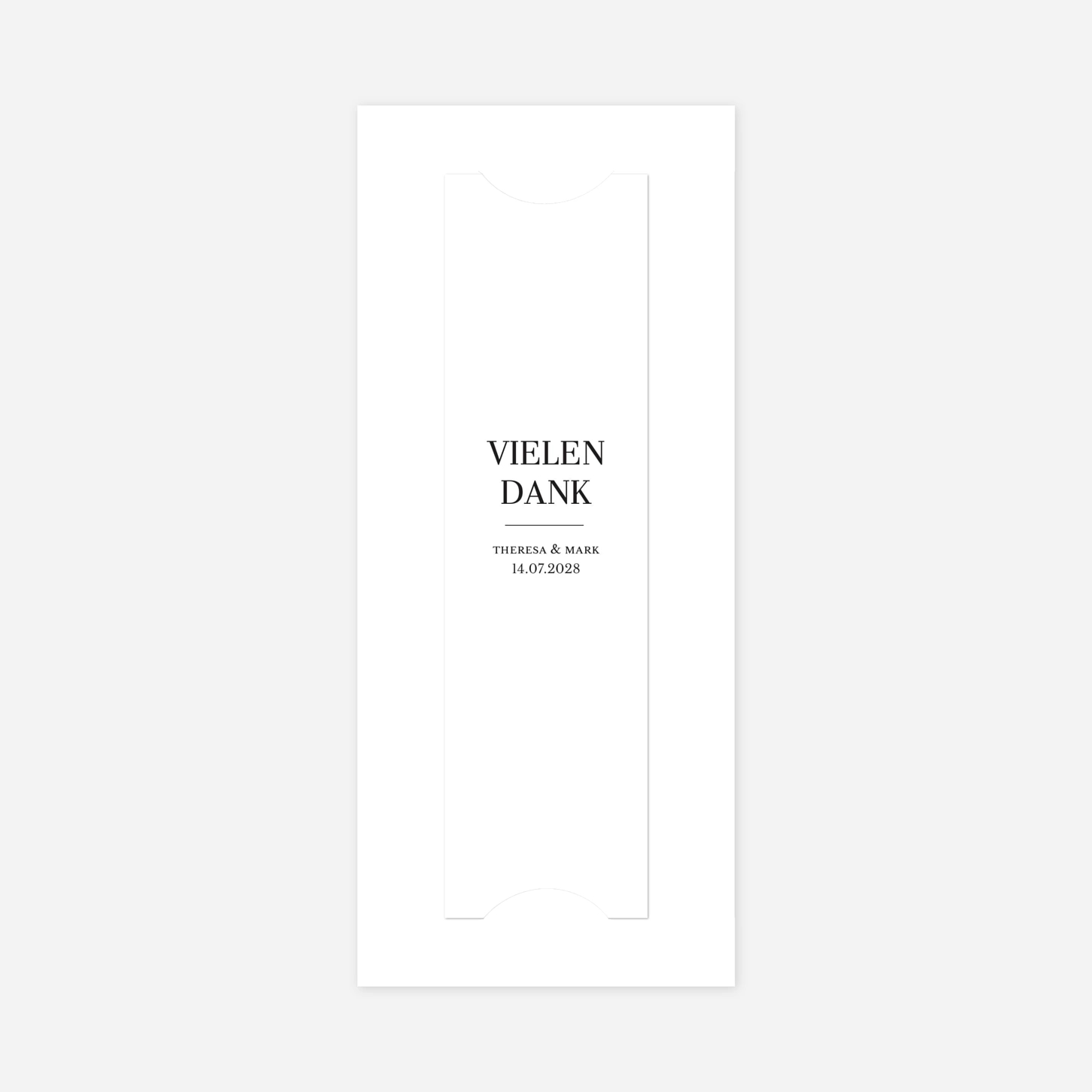 Dankeskarte Hochzeit Stilvoll Modern