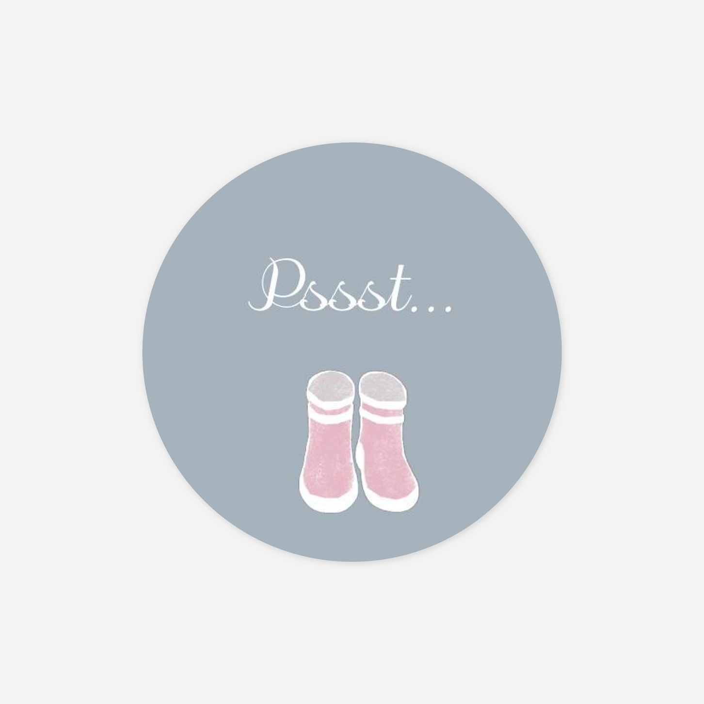 Aufkleber (Gastgeschenk) Stiefel 2 Kinder