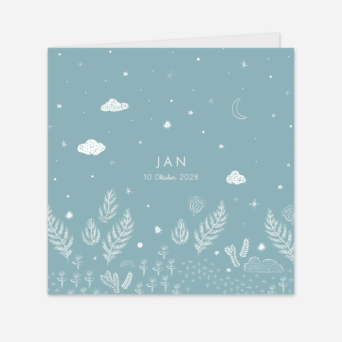 Geburtskarte Sternennacht