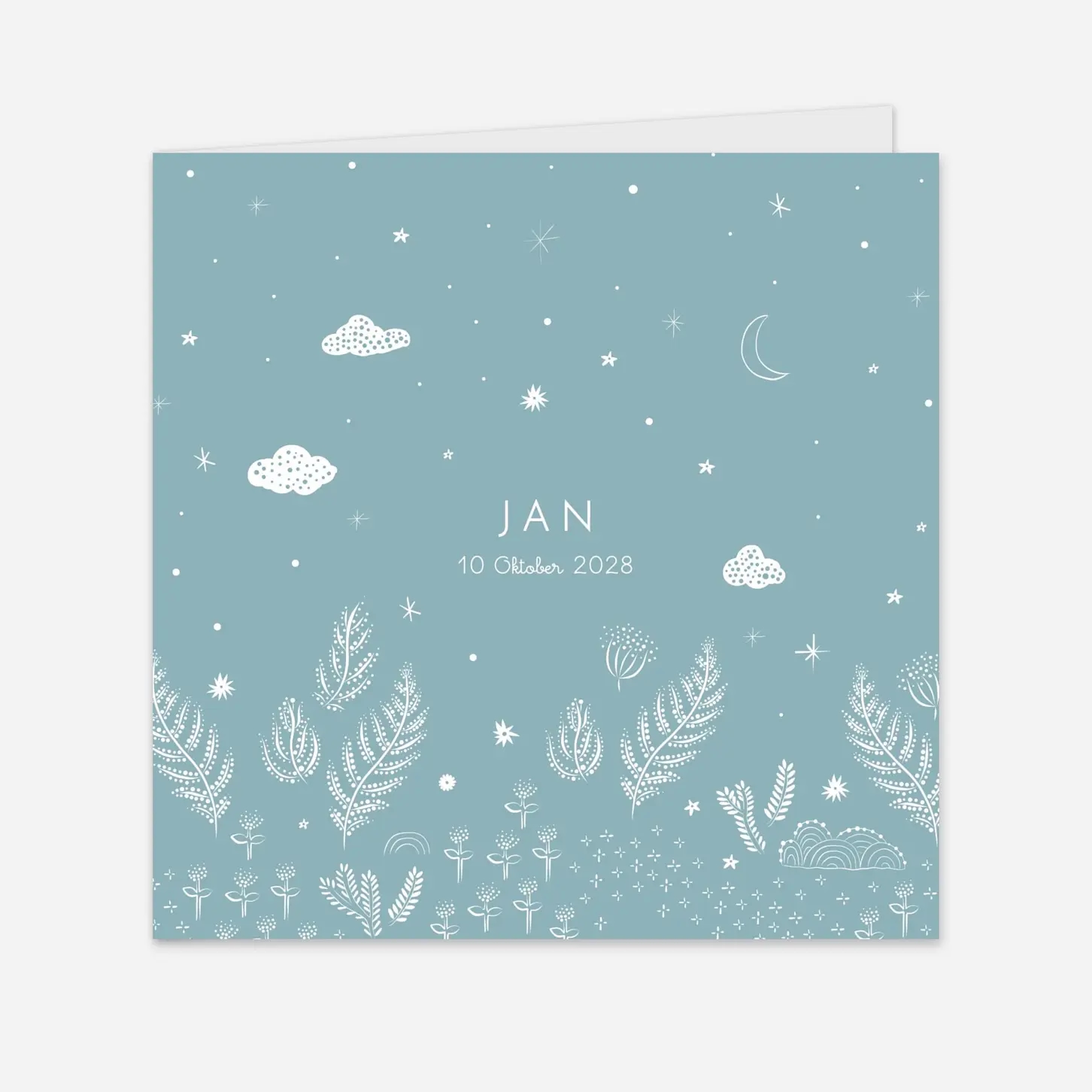 Geburtskarte Sternennacht