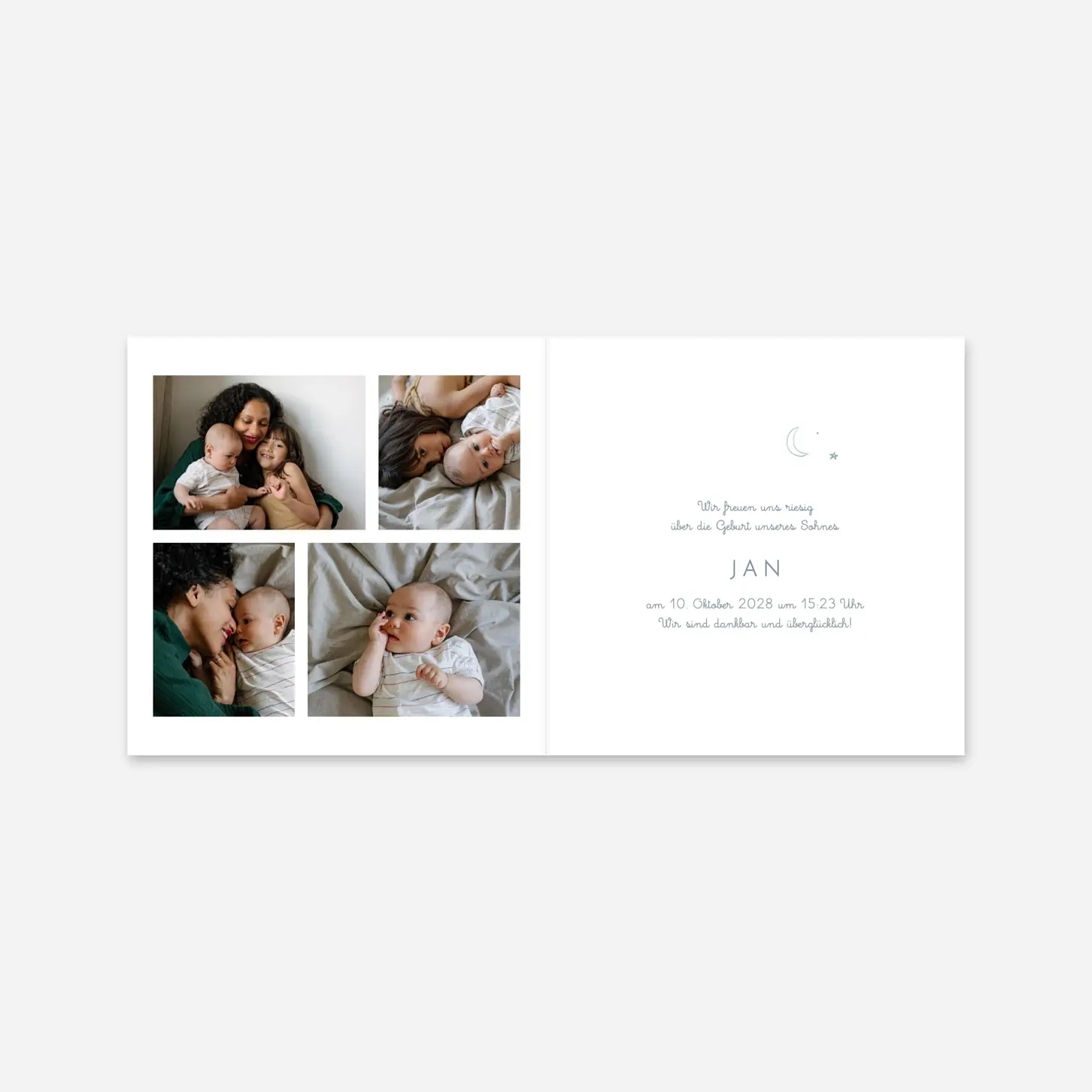 Geburtskarte Sternennacht