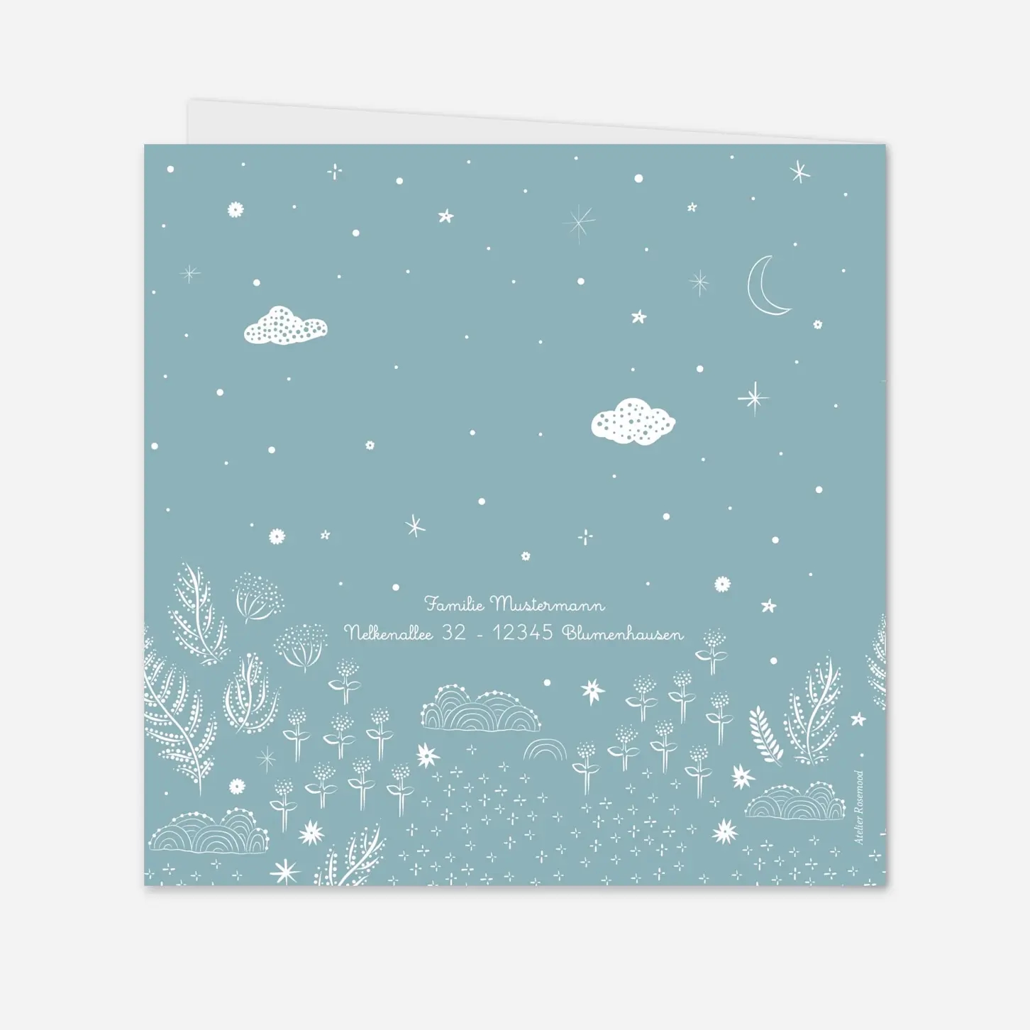Geburtskarte Sternennacht