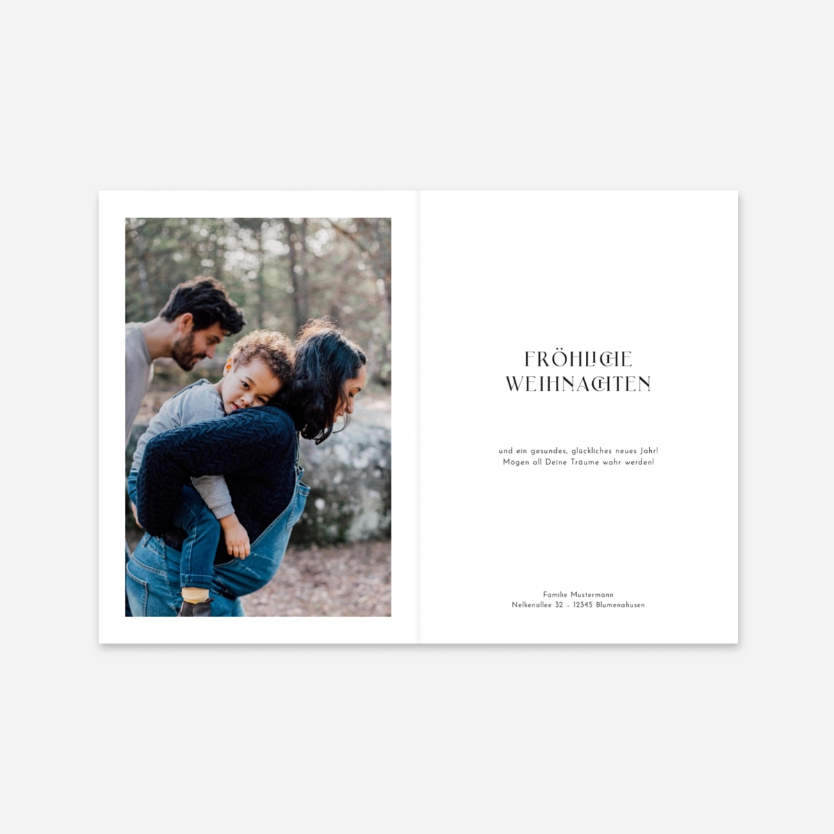 Geschäftliche Weihnachtskarte Storia II