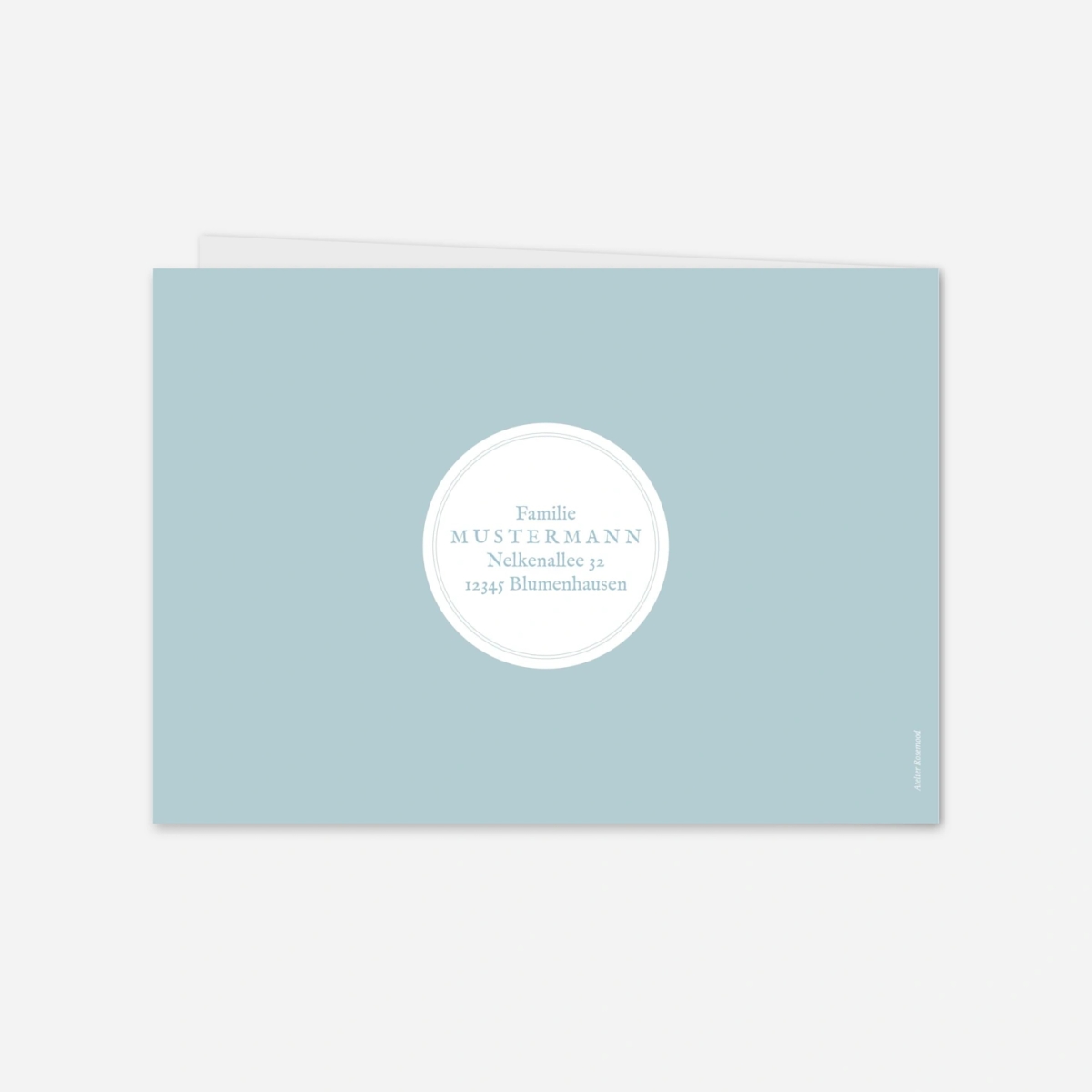 Geburtskarte Stempel