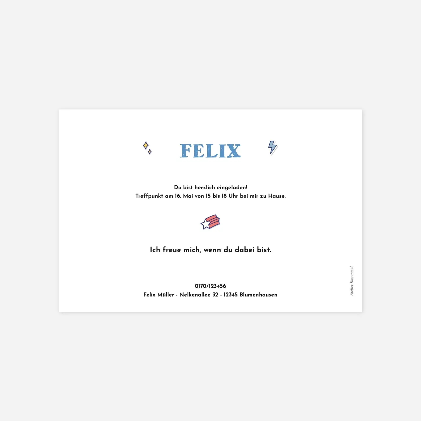 Kindergeburtstagseinladung Superheld Comic