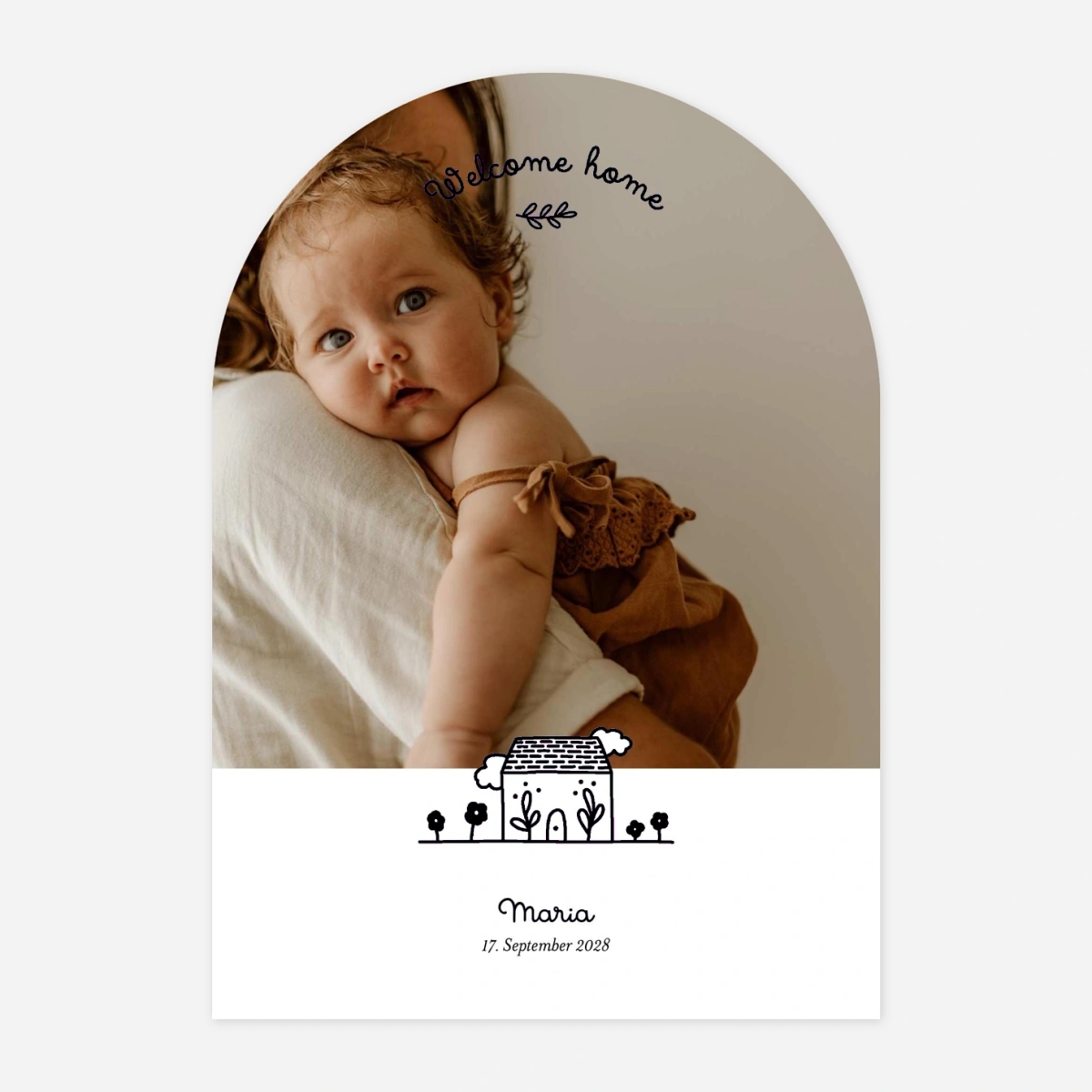 Geburtskarte Sweet Home