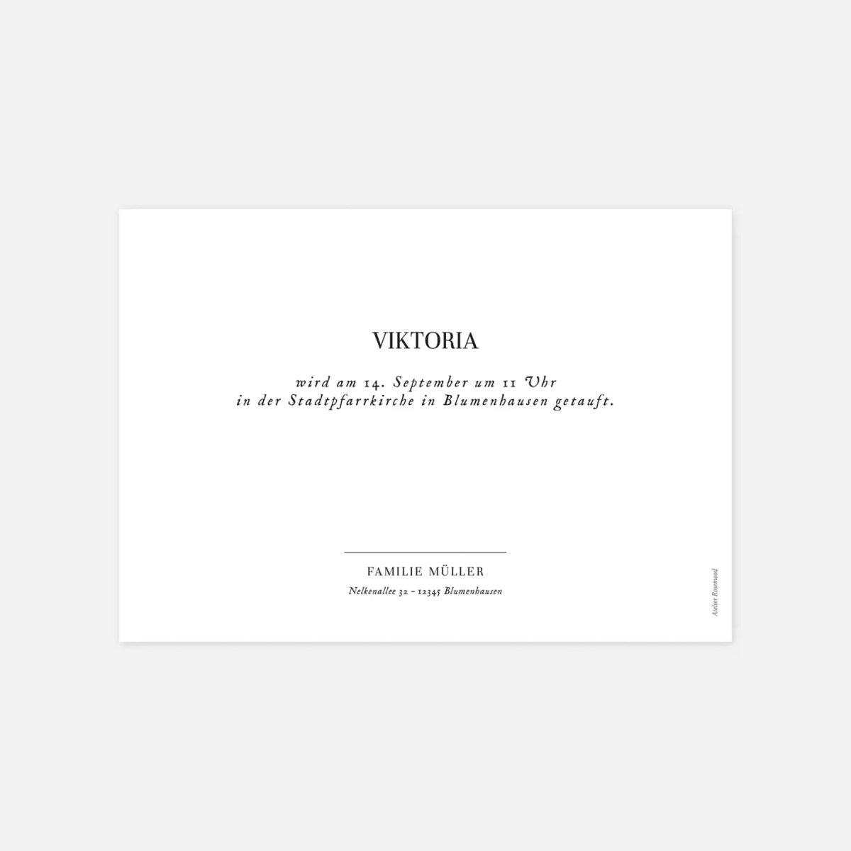 Taufeinladung Sweet Moments 4 Fotos