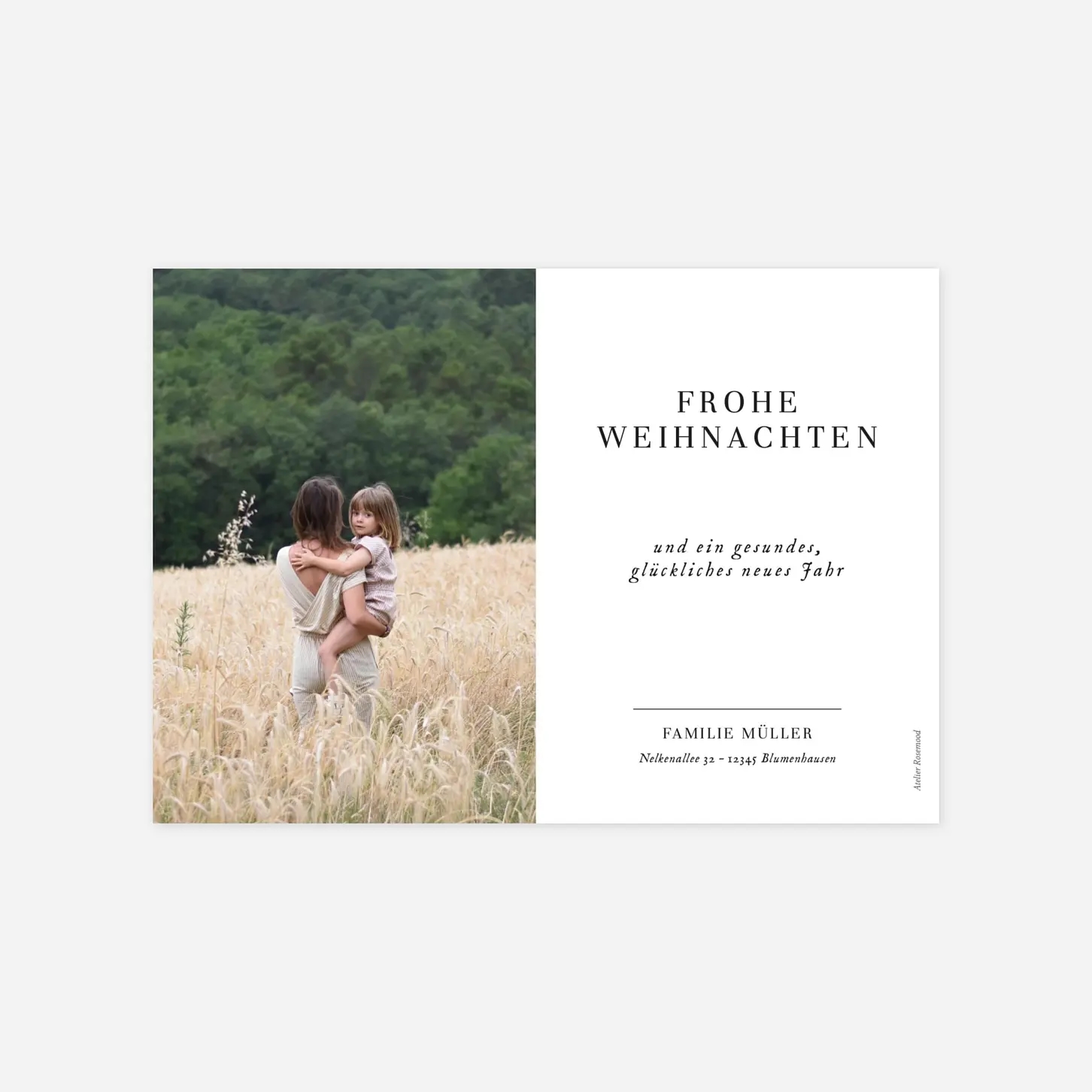 Weihnachtskarte Sweet Moments 4 Fotos