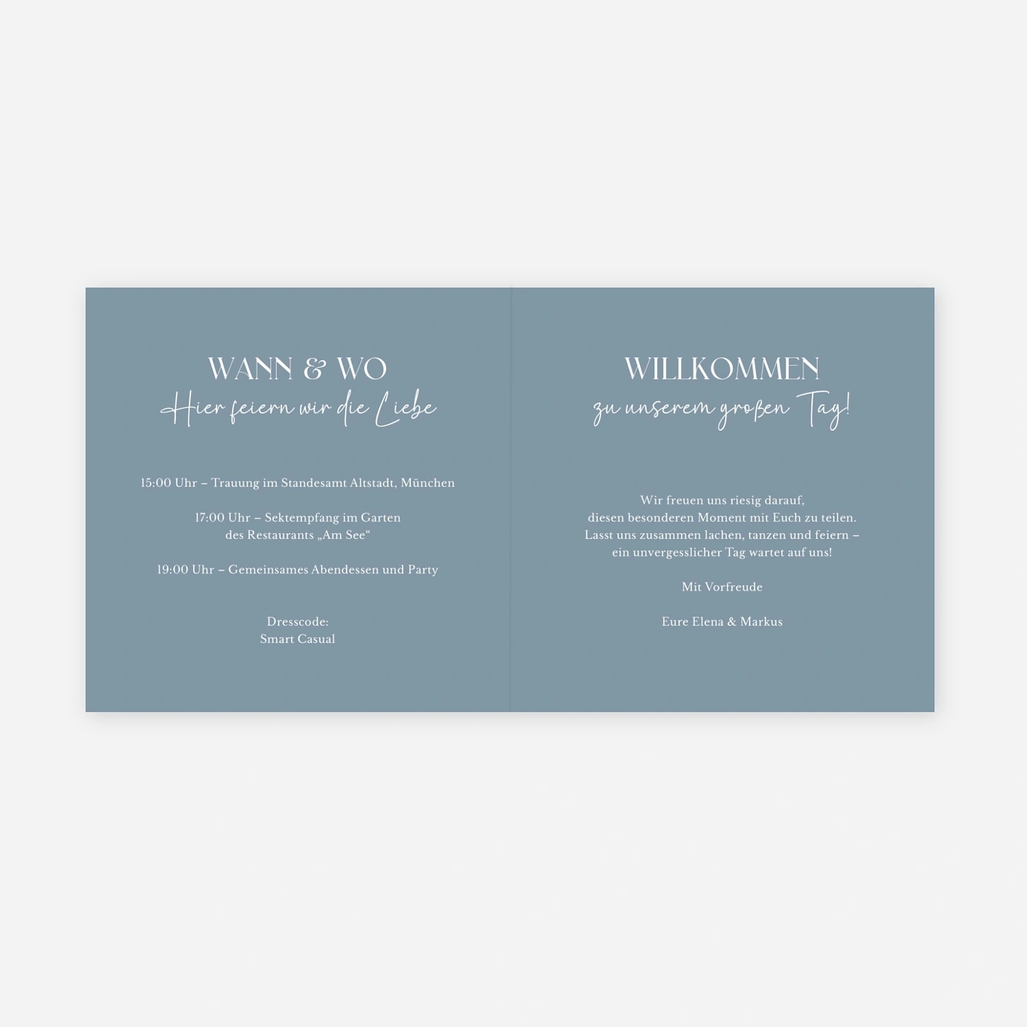 Hochzeitseinladung Tag der Liebe