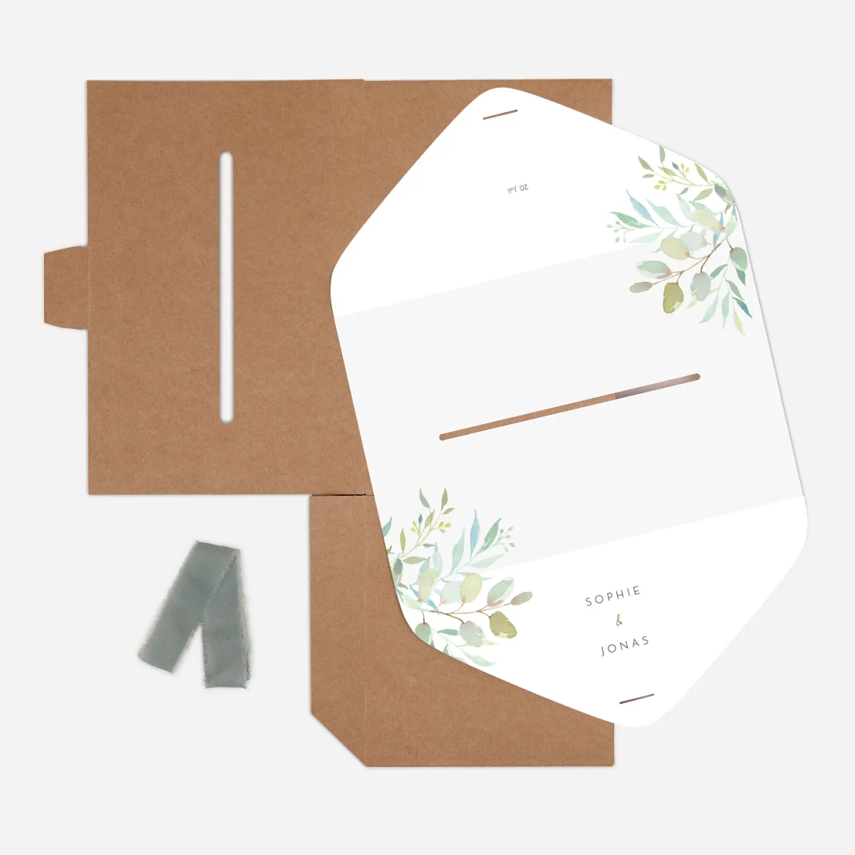 Kartenbox Hochzeit Tender Leaves