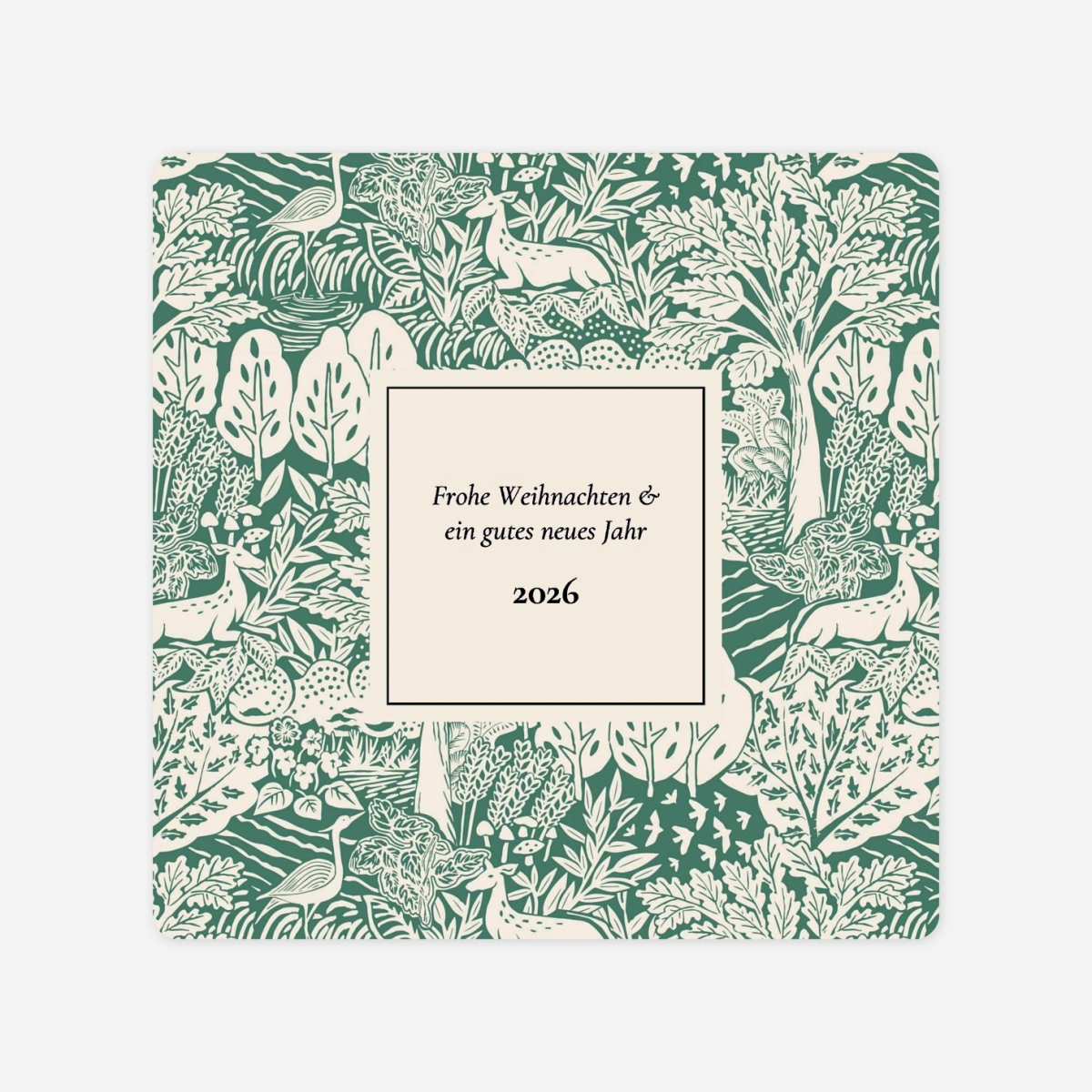 Weihnachtskarte Tierische Weihnacht