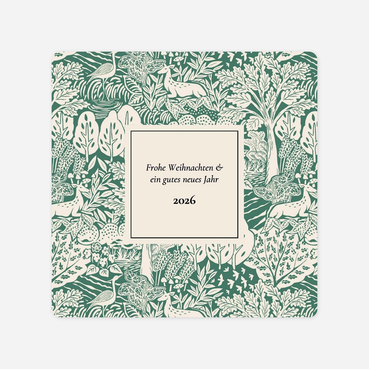 Weihnachtskarte Tierische Weihnacht