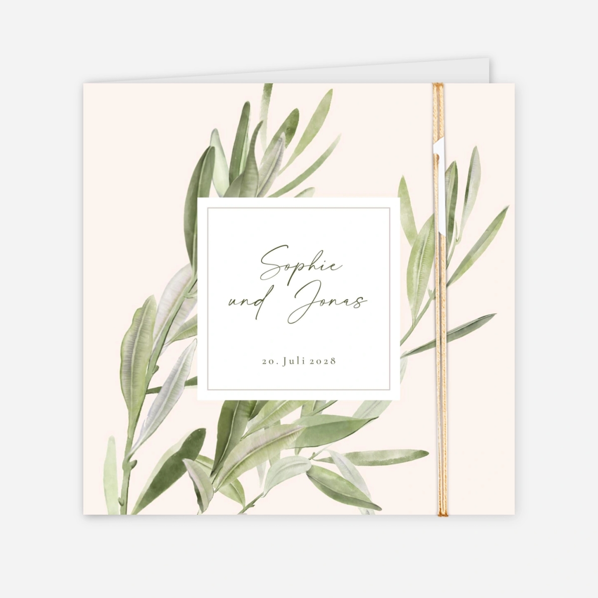 Hochzeitseinladung Unter den Olivenbäumen