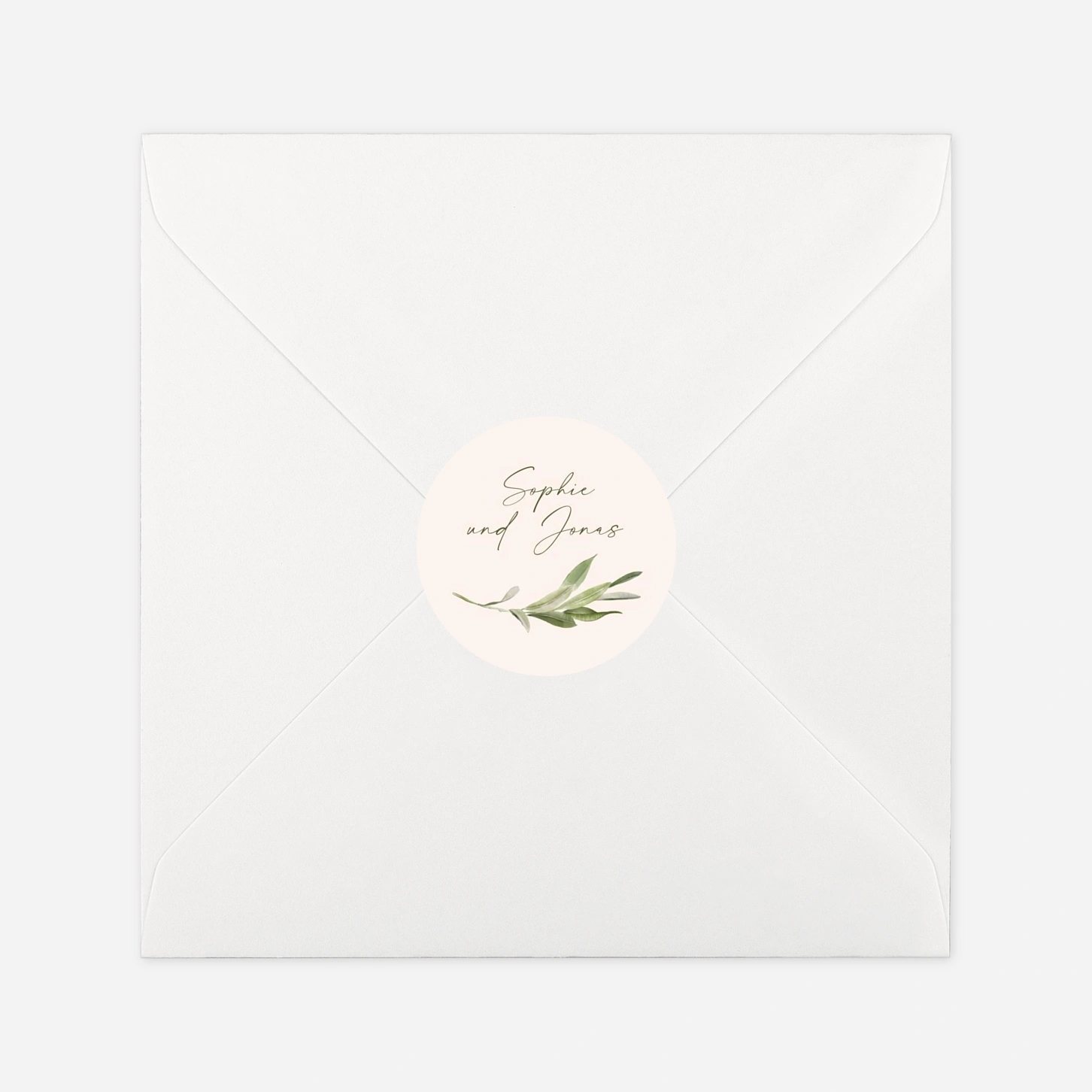 Geschenkaufkleber Hochzeit Unter den Olivenbäumen