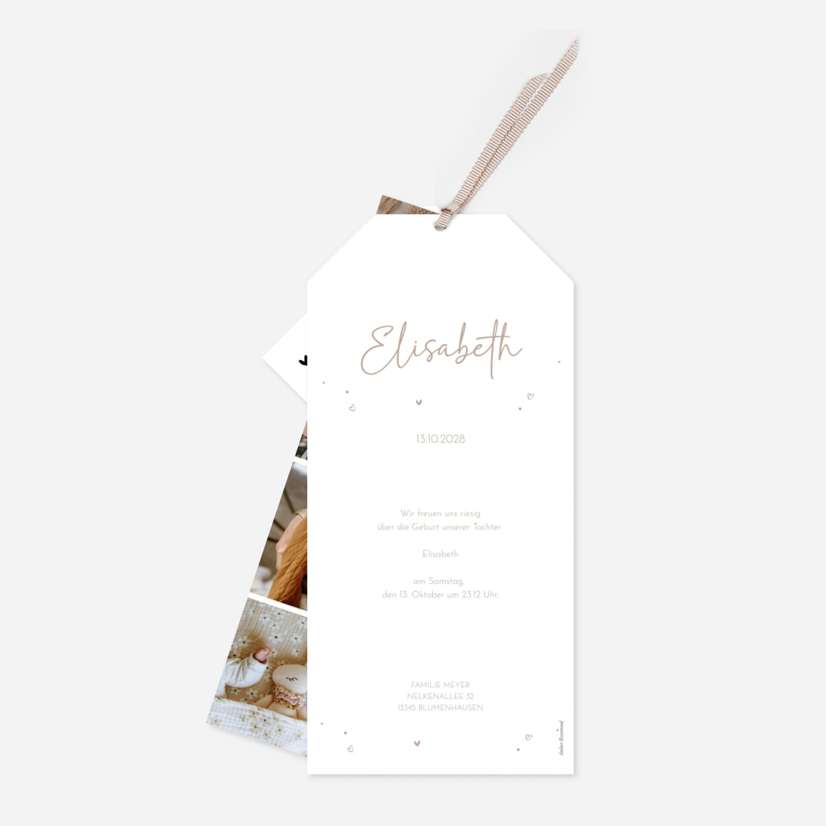 Geburtskarte Unser Kleinstes