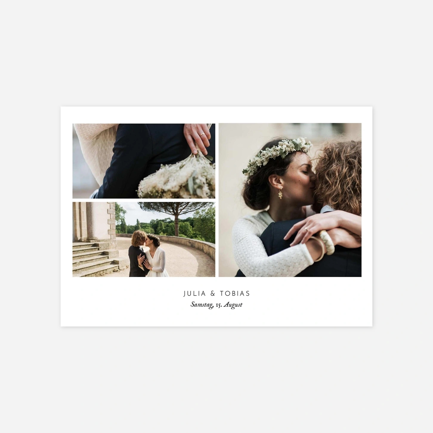 Dankeskarte Hochzeit Unendlich