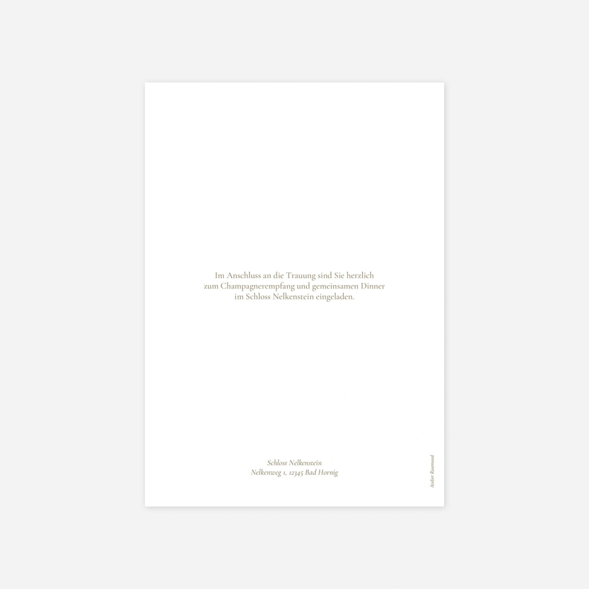 Hochzeitseinladung Vereint