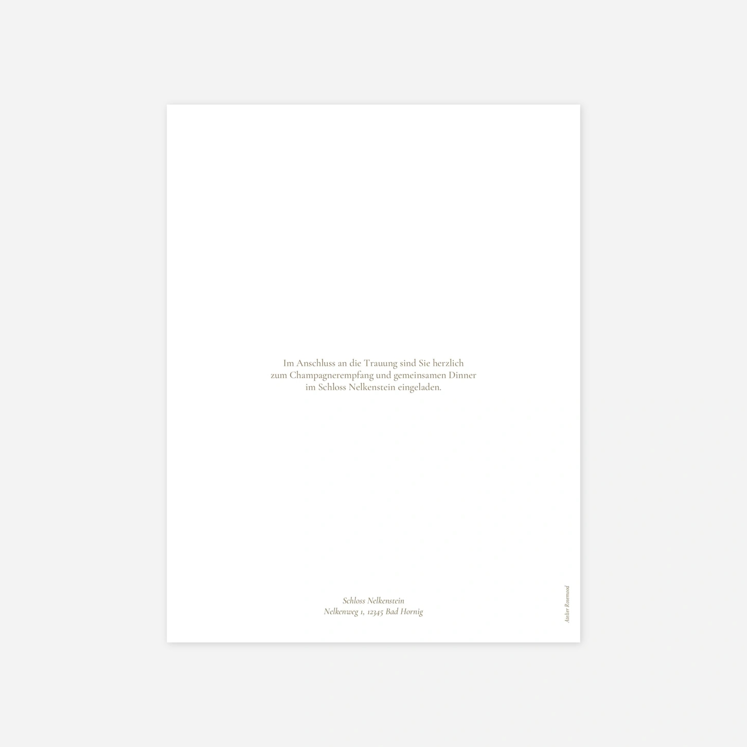 Hochzeitseinladung Vereint