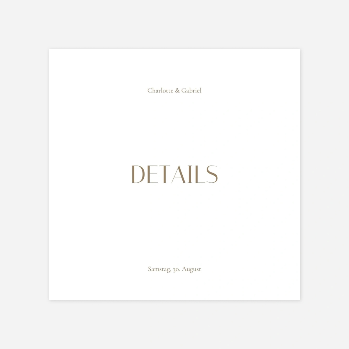 Hochzeit Mini-Einladungskarte Vereint