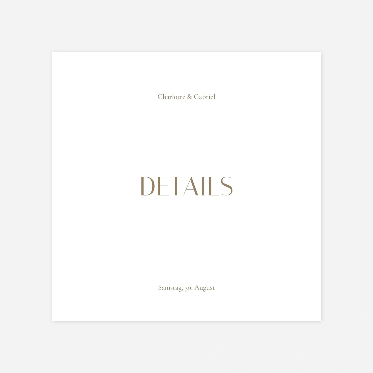 Hochzeit Mini-Einladungskarte Vereint