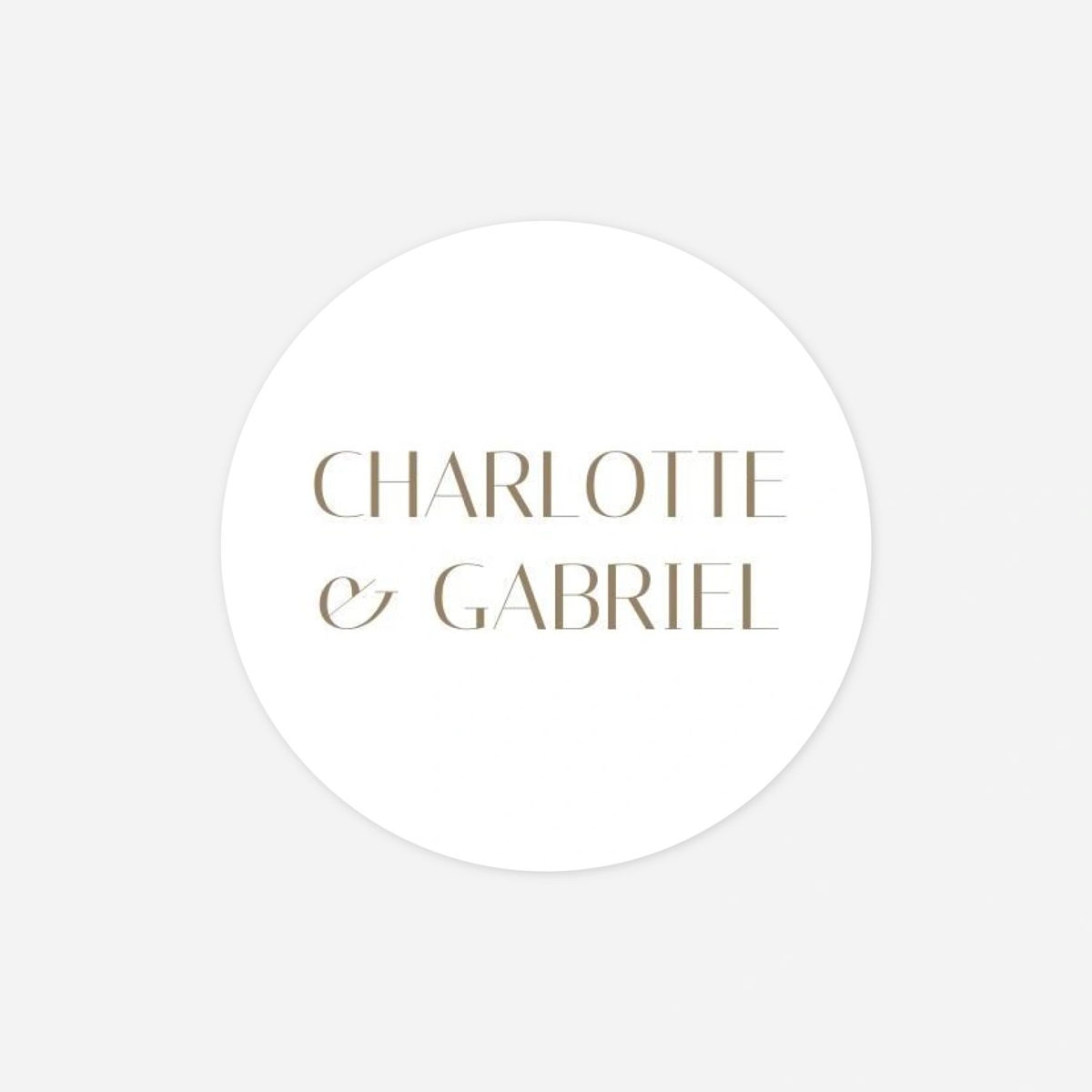 Geschenkaufkleber Hochzeit Vereint