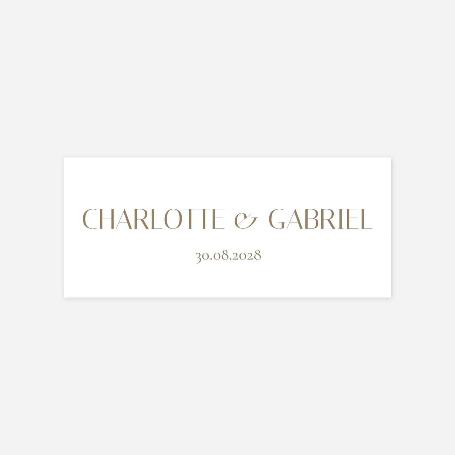 Geschenkaufkleber Hochzeit Vereint