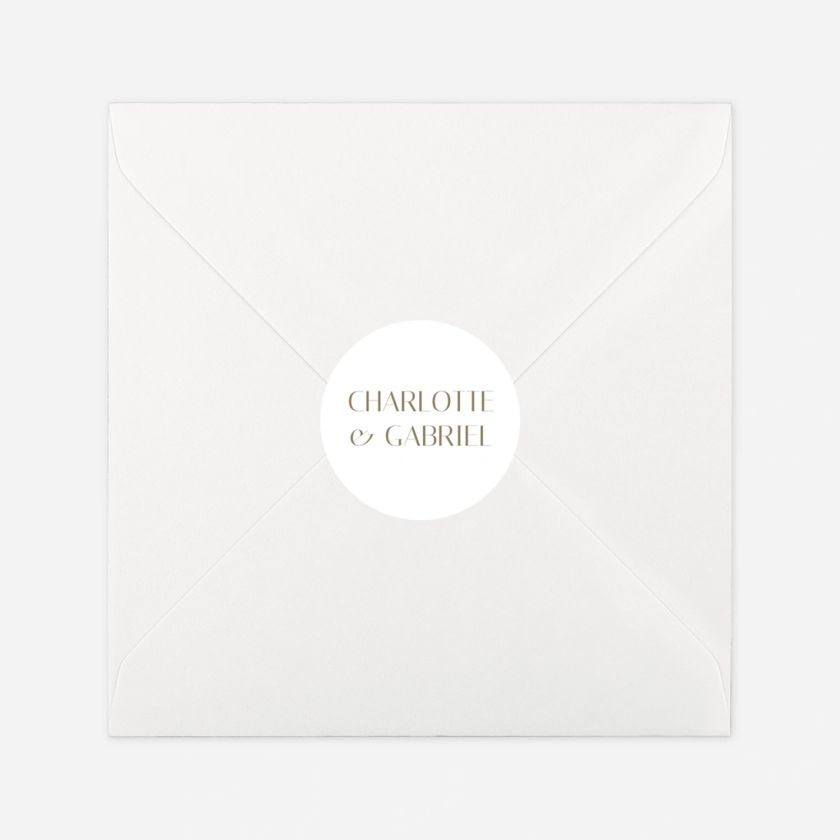 Geschenkaufkleber Hochzeit Vereint